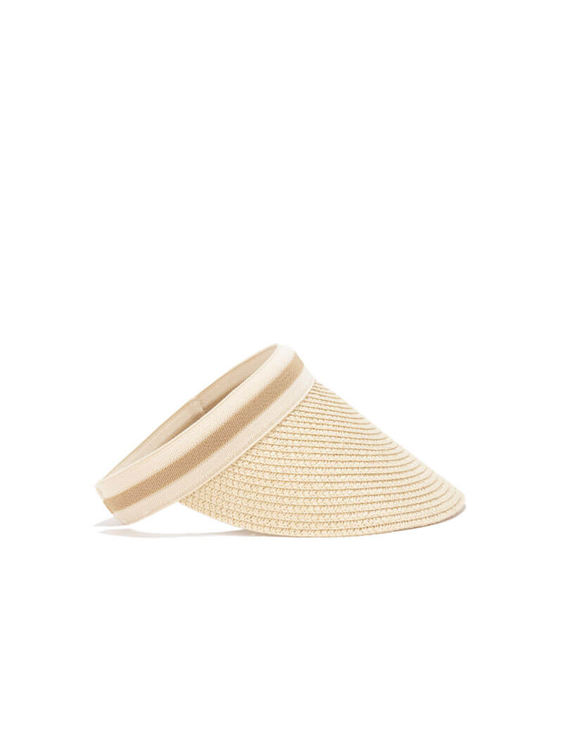 Chapeau en paille à détails